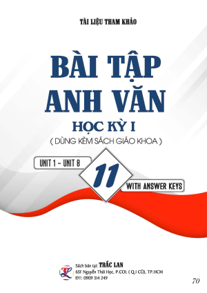 BÀI TẬP ANH VĂN HỌC KÌ I TIẾNG ANH 11