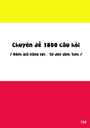 CHUY&Ecirc;N ĐỀ 1800 C&Acirc;U HỎI C&Oacute; Đ&Aacute;P &Aacute;N Đ&Aacute;NH GI&Aacute; NĂNG LỰC