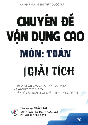 CHUY&Ecirc;N ĐỀ VẬN DỤNG CAO M&Ocirc;N TO&Aacute;N (GIẢI T&Iacute;CH)