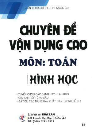 CHUY&Ecirc;N ĐỀ VẬN DỤNG CAO M&Ocirc;N TO&Aacute;N (H&Igrave;NH HỌC)