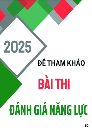 ĐỀ THAM KHẢO B&Agrave;I THI Đ&Aacute;NH GI&Aacute; NĂNG LỰC