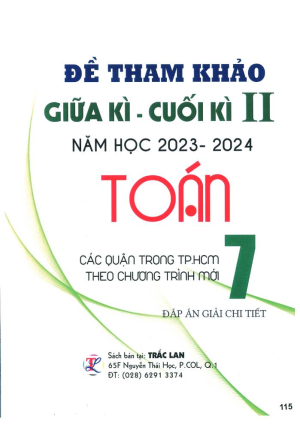 ĐỀ THAM KHẢO GIỮA - CUỐI HK2 MÔN TOÁN 7