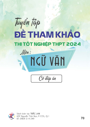 ĐỀ THAM KHẢO THI TN THPT 2024 M&Ocirc;N NGỮ VĂN