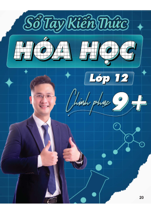 SỔ TAY KIẾN THỨC HÓA HỌC LỚP 12