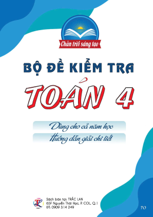 Bộ đề kiểm tra Toán 4 - Chân trời sáng tạo