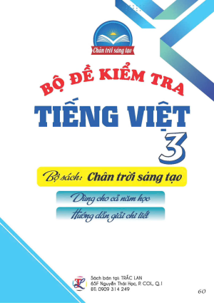 Bộ đề kiểm tra tiếng Việt lớp 3 - Chân trời sáng tạo