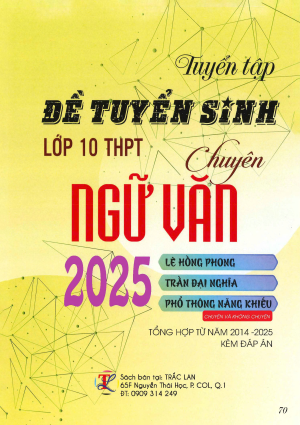 ĐỀ TS10 MÔN VĂN CHUYÊN 2025