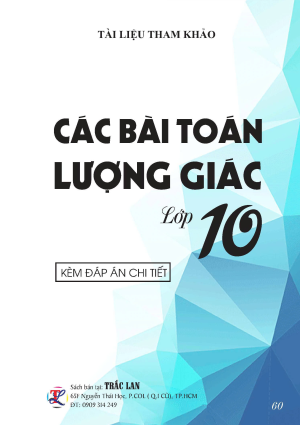 CÁC BÀI TOÁN LƯỢNG GIÁC LỚP 10
