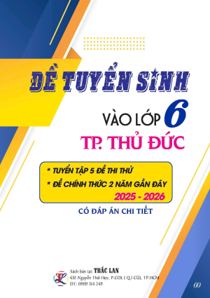 ĐỀ TS VÀO LỚP 6 TP THỦ ĐỨC