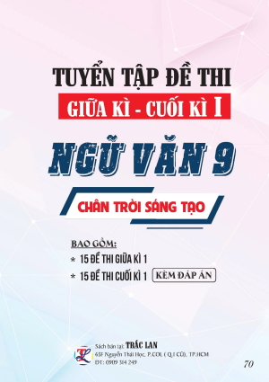 TUYỂN TẬP ĐỀ THI GIỮA - CUỐI KỲ 1 NGỮ VĂN LỚP 9 - CHÂN TRỜI SÁNG TẠO