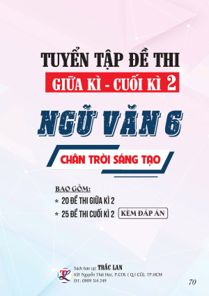 TUYỂN TẬP ĐỀ THI GIỮA - CUỐI KỲ 2 NGỮ VĂN LỚP 6 - CHÂN TRỜI SÁNG TẠO
