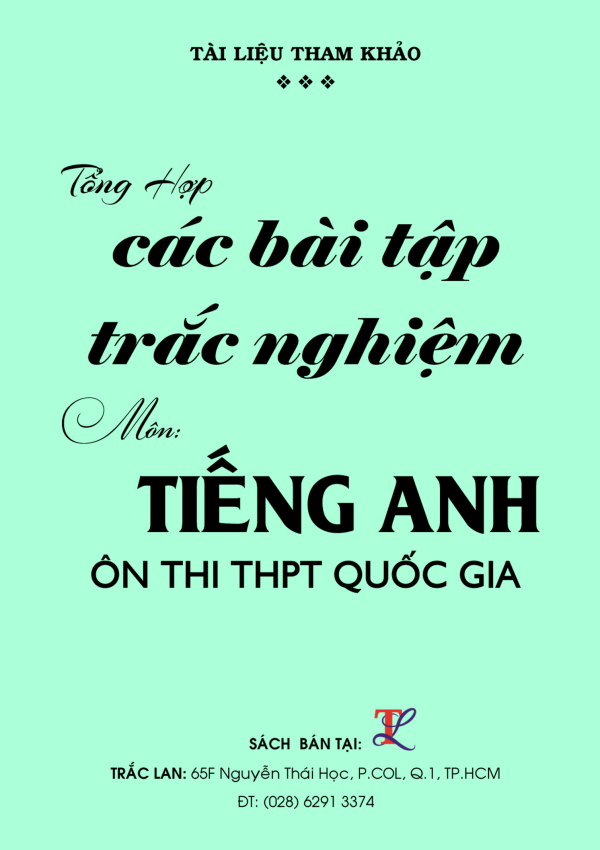 Các bài tập trắc nghiệm Tiếng Anh Lớp 12