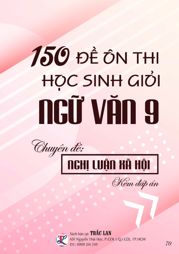 150 ĐỀ ÔN THI HSG NGỮ VĂN LỚP 9
