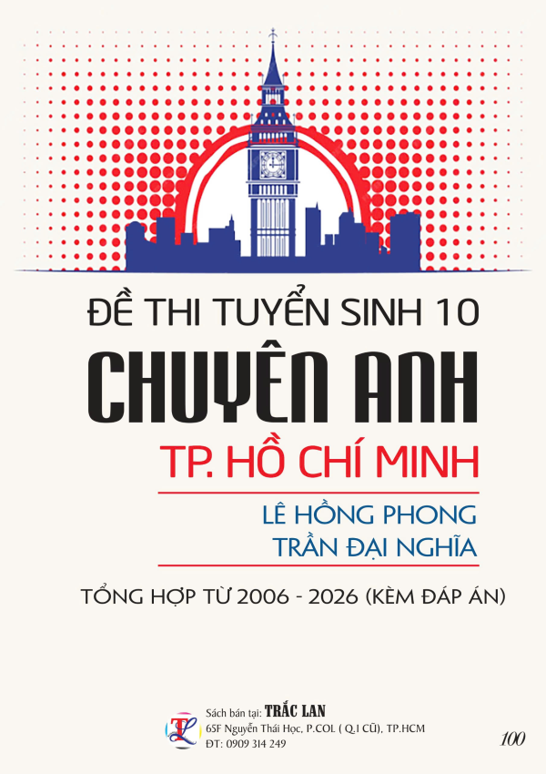 ĐỀ THI TS10 CHUY&Ecirc;N ANH TPHCM
