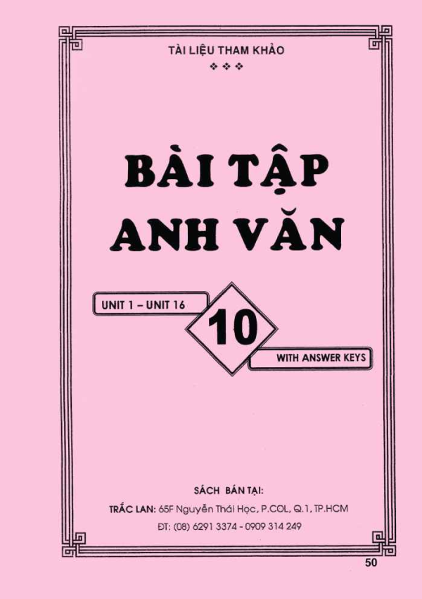 BÀI TẬP ANH VĂN 10