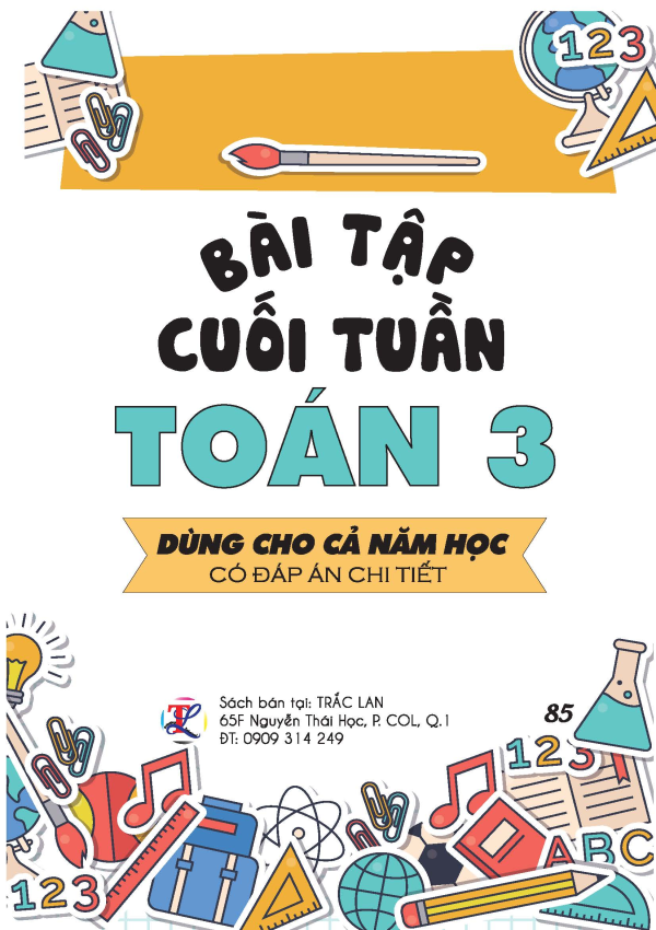 B&agrave;i tập cuối tuần To&aacute;n 3
