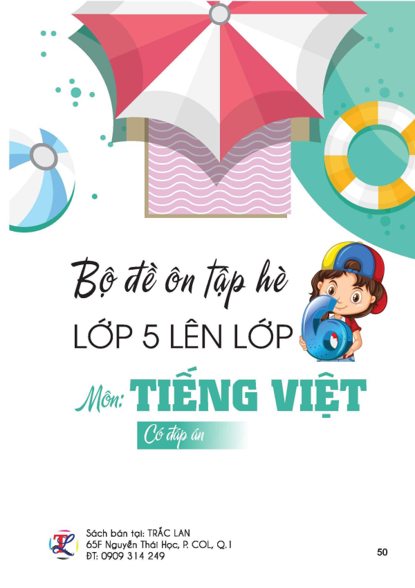 BỘ ĐỀ ÔN TẬP HÈ LỚP 5 LÊN LỚP TIẾNG VIỆT 