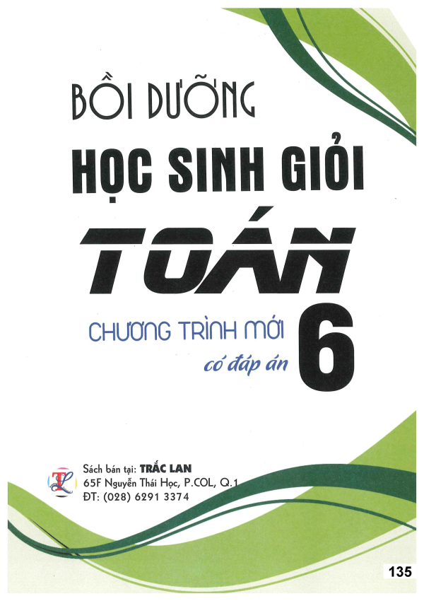 BỒI DƯỠNG HỌC SINH GIỎI TO&Aacute;N LỚP 6