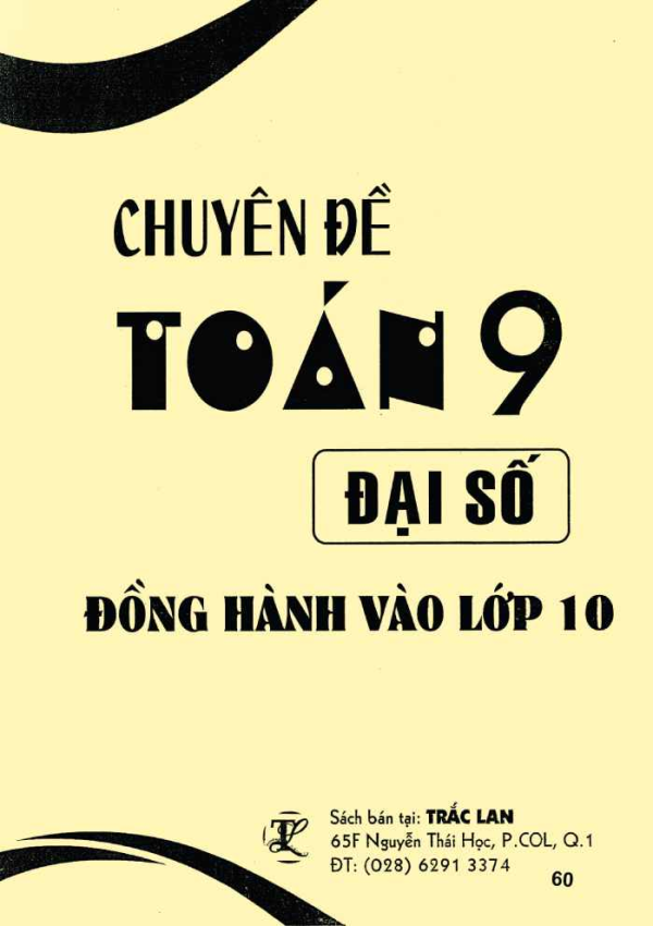 CHUYÊN ĐỀ TOÁN 9 - ĐẠI SỐ