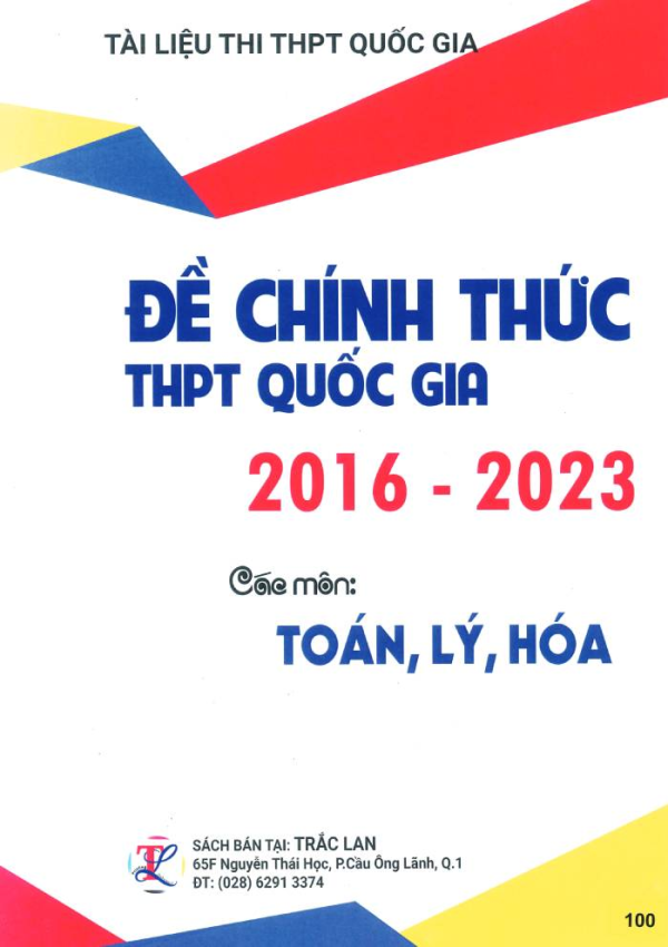 ĐỀ CHÍNH THỨC THPT QUỐC GIA (TOÁN - LÝ - HÓA)