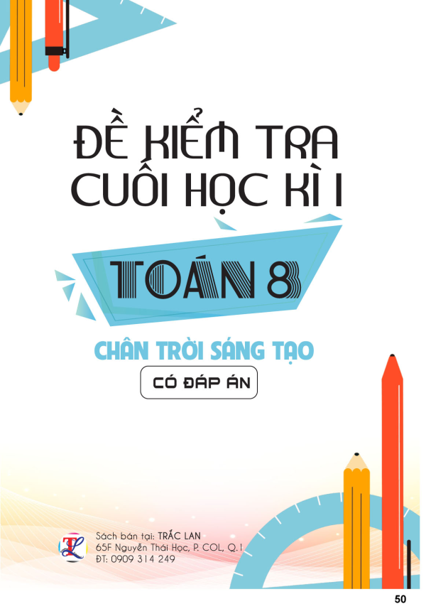 ĐỀ THAM KHẢO CUỐI KỲ 1 MÔN TOÁN 8