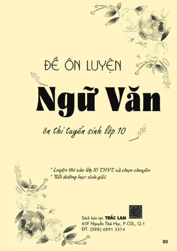 ĐỀ ÔN LUYỆN NGỮ VĂN TUYỂN SINH VÀO LỚP 10