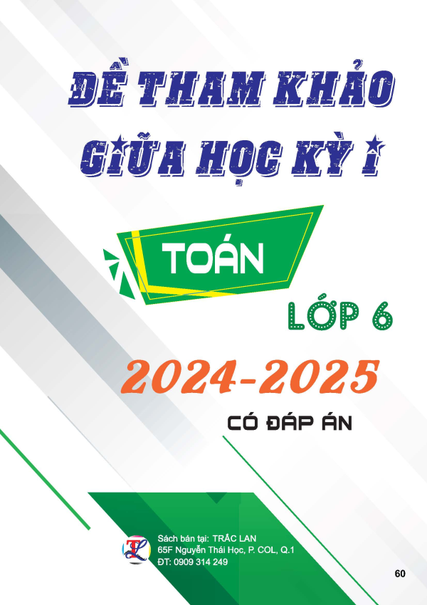 ĐỀ THAM KHẢO GIỮA HỌC KỲ I TOÁN LỚP 6