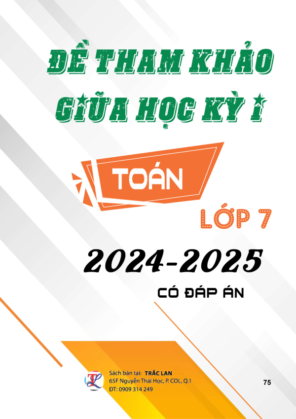 ĐỀ THAM KHẢO GIỮA KỲ 1 MÔN TOÁN 7