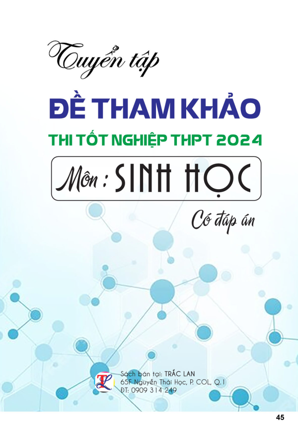 ĐỀ THAM KHẢO THPTQG môn Sinh 2024