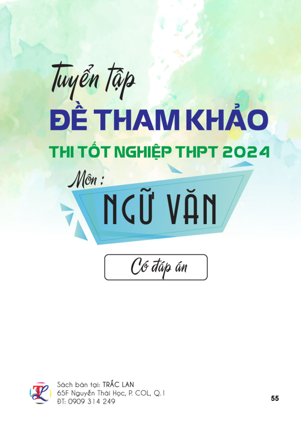 ĐỀ THAM KHẢO THPTQG môn Văn 2024