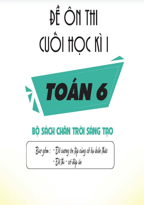 ĐỀ ÔN THI CUỐI HỌC KỲ I TOÁN 6