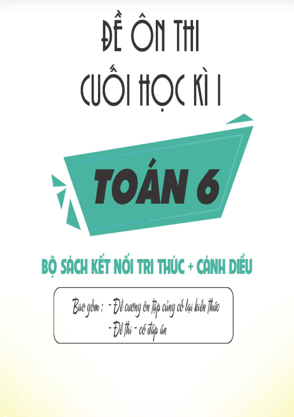 ĐỀ ÔN THI CUỐI HỌC KÌ I TOÁN 6