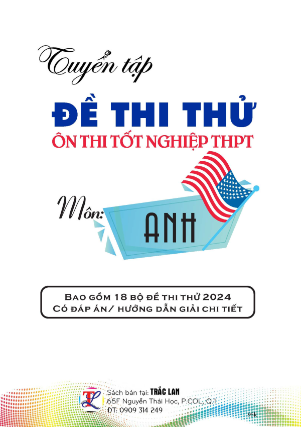 ĐỀ THI THỬ THPT MÔN TIẾNG ANH