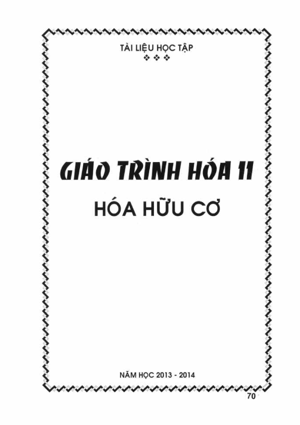 GIẢI TRÌNH HOÁ HỮU CƠ 11