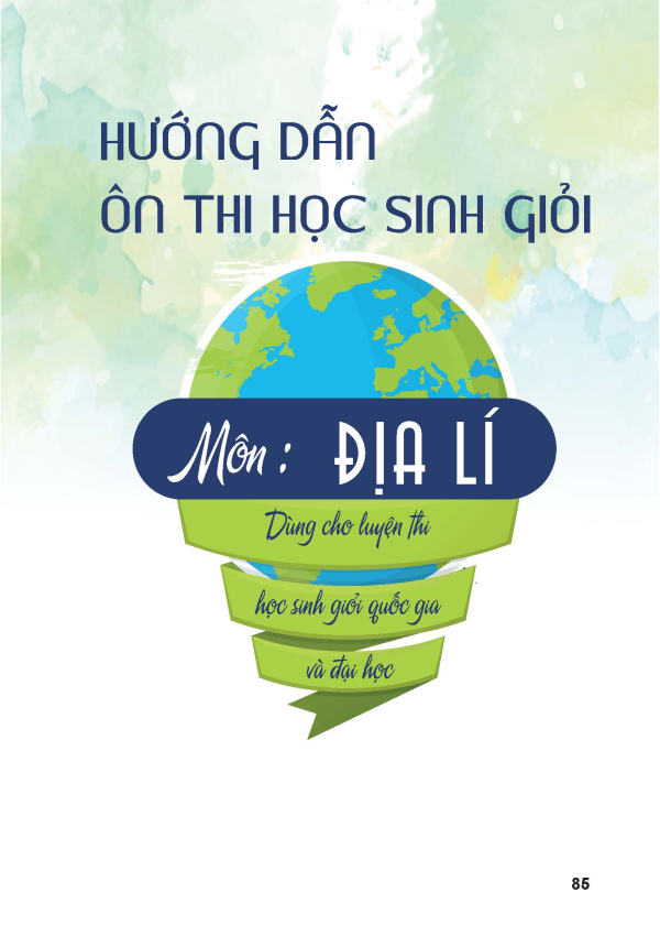 HƯỚNG DẪN ÔN THI HỌC SINH GIỎI MÔN ĐỊA LÍ