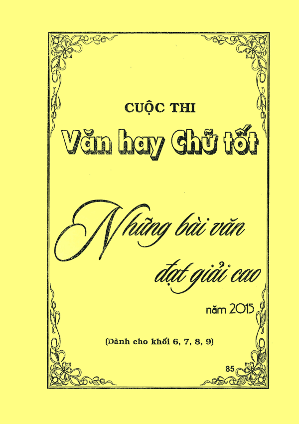 NHỮNG BÀI VĂN ĐẠT GIẢI CAO LỚP 6