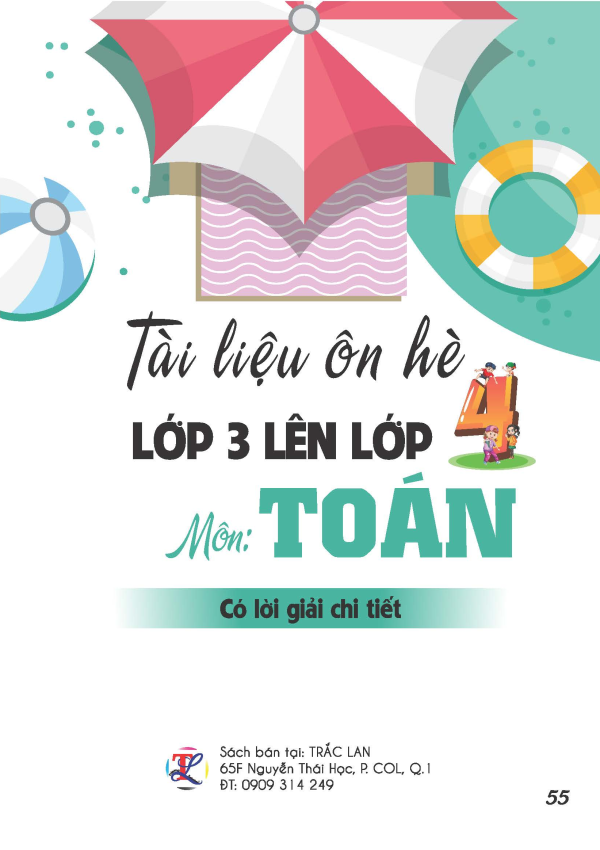 T&agrave;i liệu &ocirc;n h&egrave; lớp 3 l&ecirc;n 4 m&ocirc;n To&aacute;n