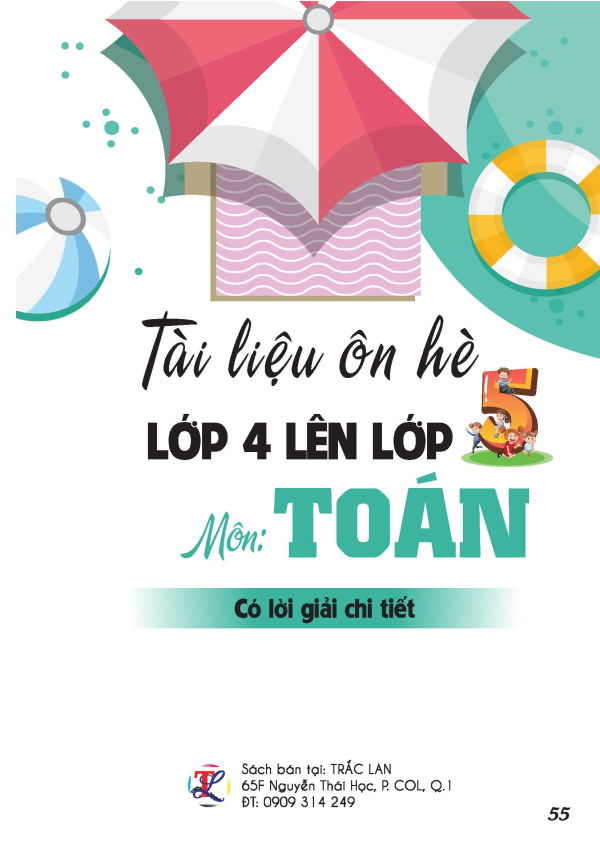 T&agrave;i liệu &ocirc;n h&egrave; lớp 4 l&ecirc;n 5 m&ocirc;n To&aacute;n