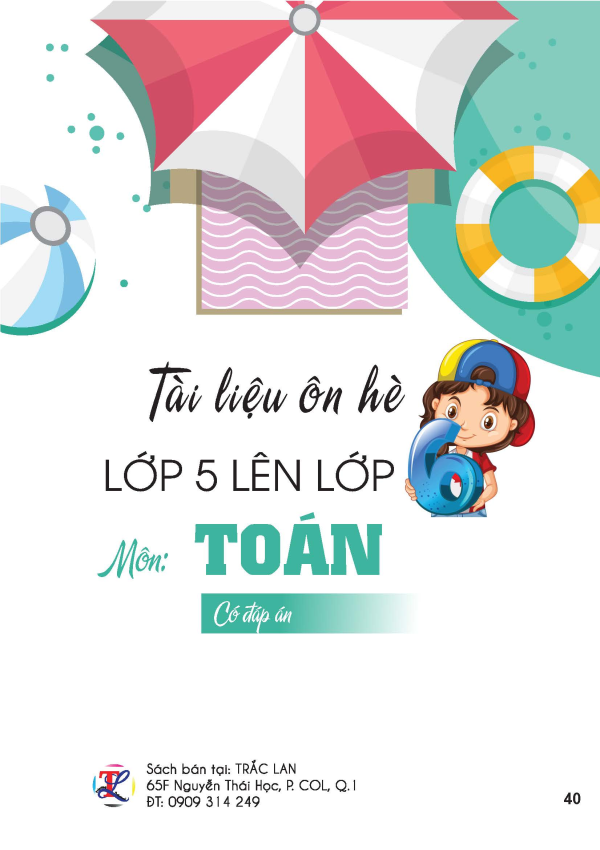 T&Agrave;I LIỆU &Ocirc;N H&Egrave; LỚP 5 L&Ecirc;N LỚP 6 - M&Ocirc;N TO&Aacute;N