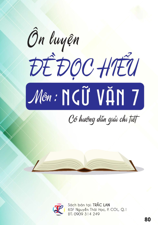 &Ocirc;N LUYỆN ĐỀ ĐỌC HIỂU M&Ocirc;N NGỮ VĂN 7