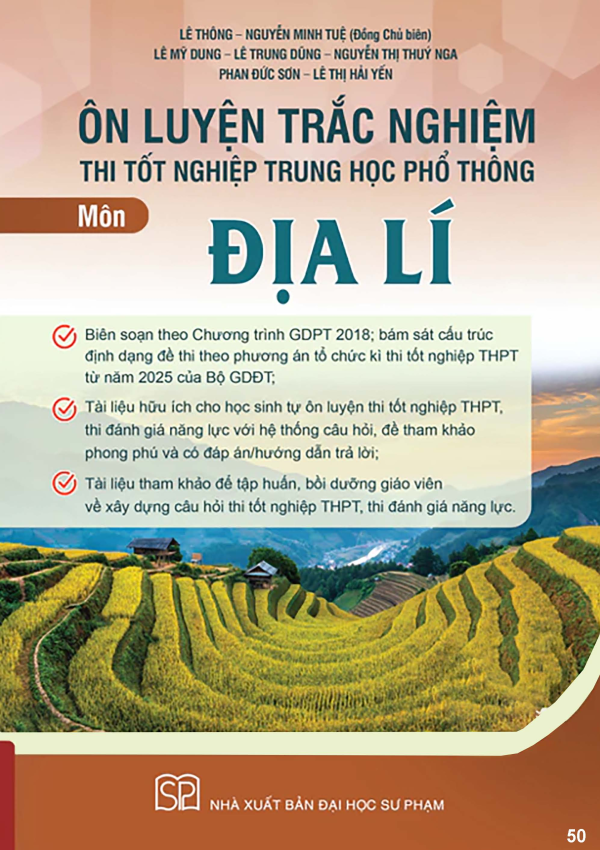 ÔN LUYỆN TRẮC NGHIỆM THI TN THPT MÔN ĐỊA LÍ