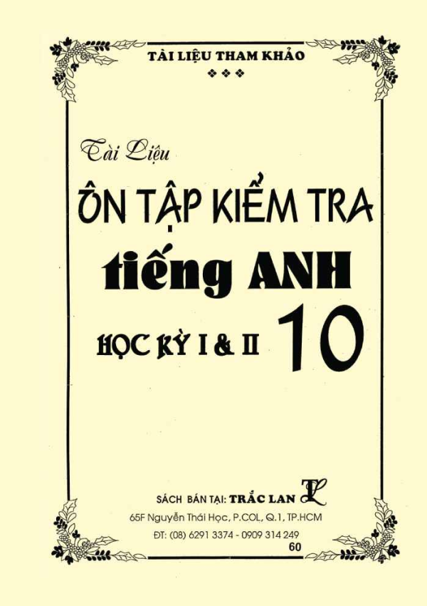 ÔN TẬP KIỂM TRA TIẾNG ANH 10