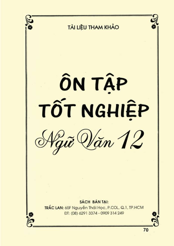 ÔN TẬP TỐT NGHIỆP NGỮ VĂN 12