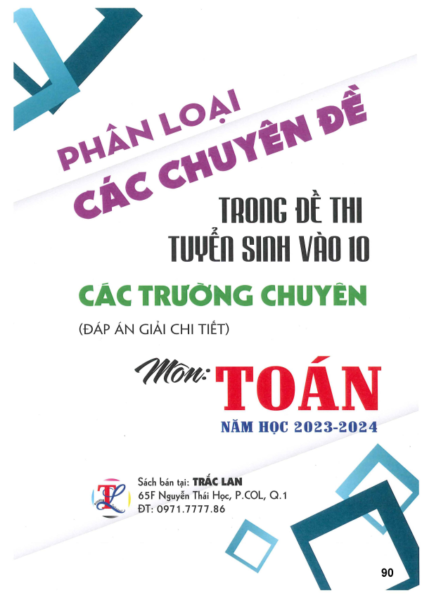 PH&Acirc;N LOẠI C&Aacute;C CHUY&Ecirc;N ĐỀ M&Ocirc;N TO&Aacute;N CHUY&Ecirc;N
