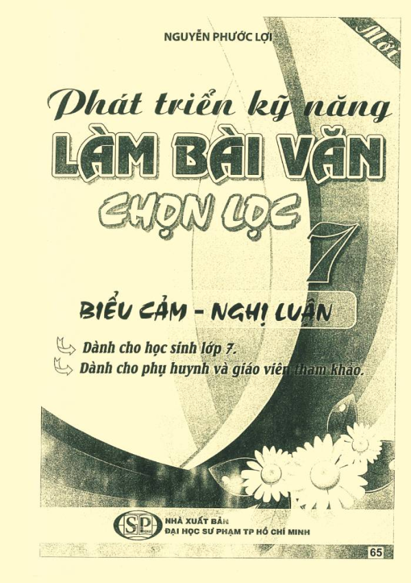 PHÁT TRIỂN KỸ NĂNG LÀM BÀI VĂN 7