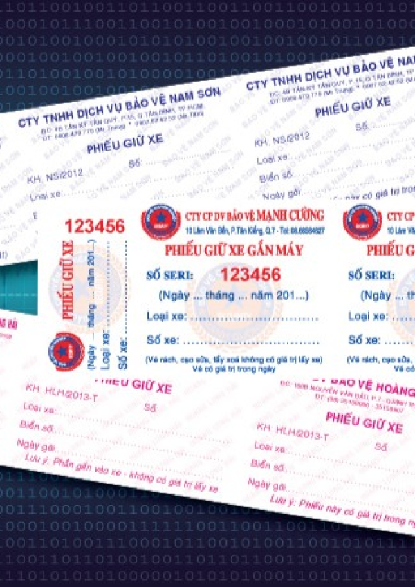 IN VÉ GIỮ XE