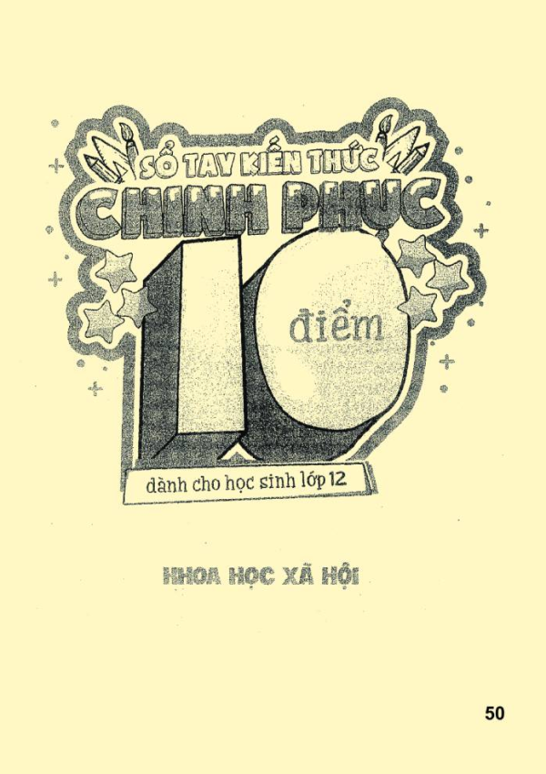 SỐ TAY KIẾN THỨC KHOA HỌC XÃ HỘI 12