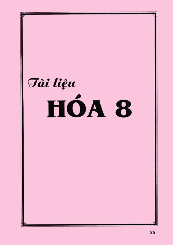 TÀI LIỆU HOÁ 8