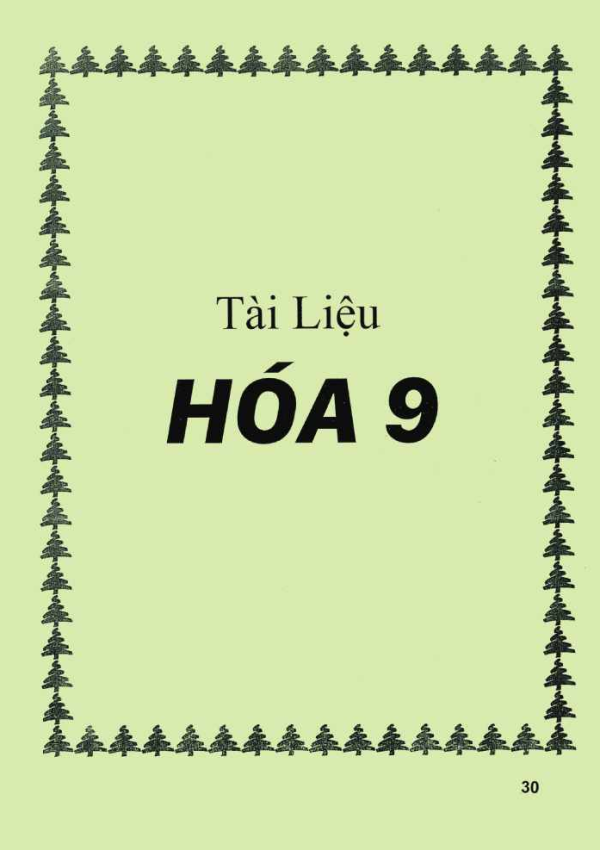 TÀI LIỆU HOÁ 9