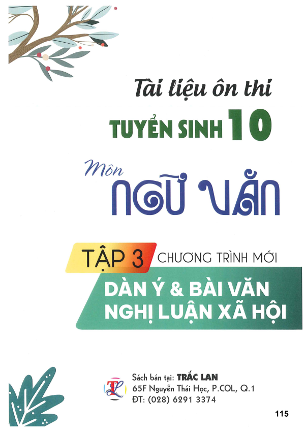 T&Agrave;I LIỆU &Ocirc;N THI TUYỂN SINH 10 M&Ocirc;N NGỮ VĂN - TẬP 3